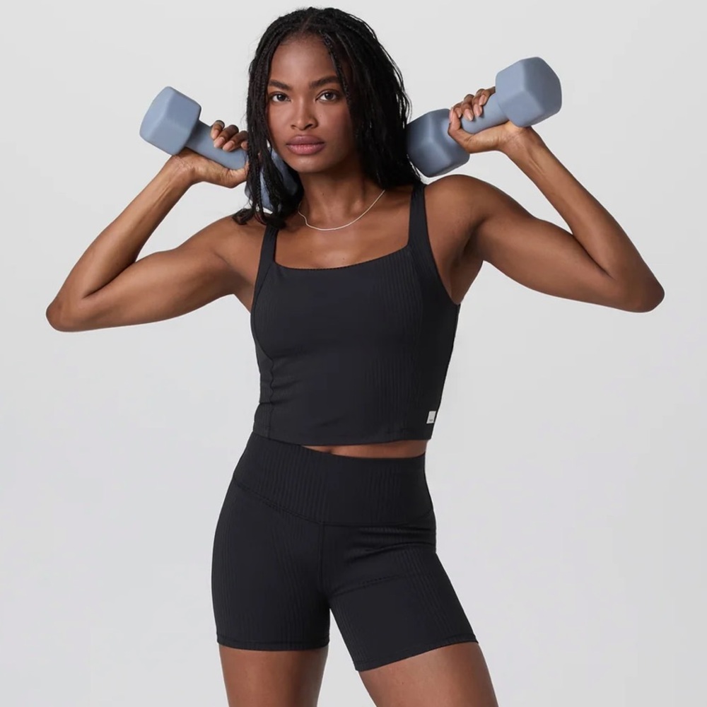 Inversion ribbed shorts